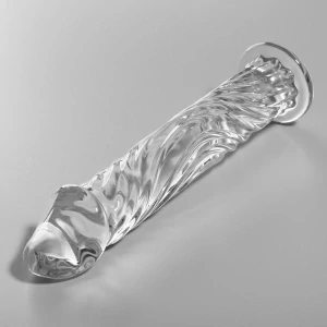 Skleněné Dildo - čiré, Penis