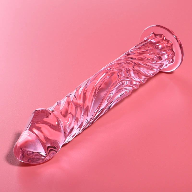 Skleněné Dildo - čiré, Penis