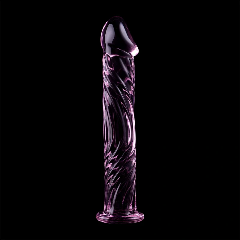 Skleněné Dildo - čiré, Penis